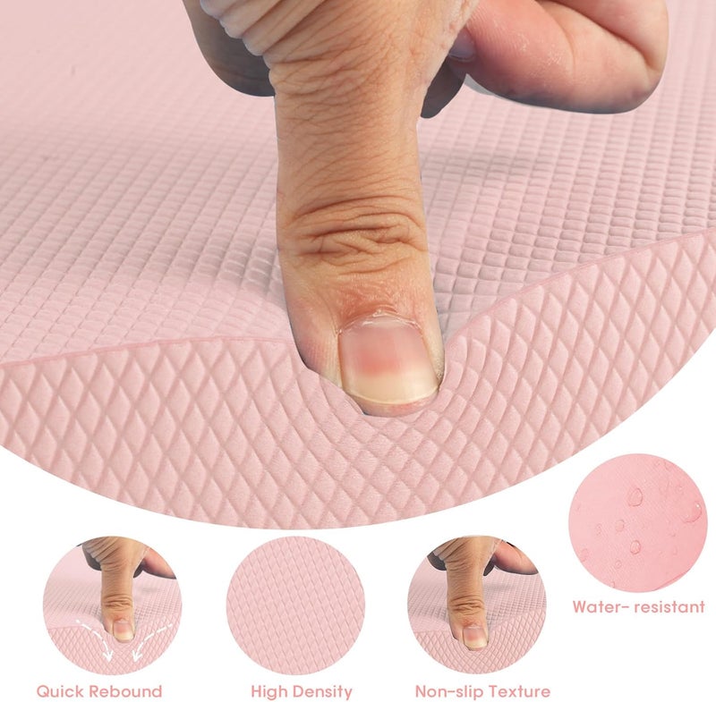 MBKHFLL Exercise Balance Pad，Balance Foam Mat for Physical Therapy Equipment & Strength Stability Training, Slip Resistant Foam Mat for Yoga, Pilates, Meditation，Gardening knee pads - Image 3